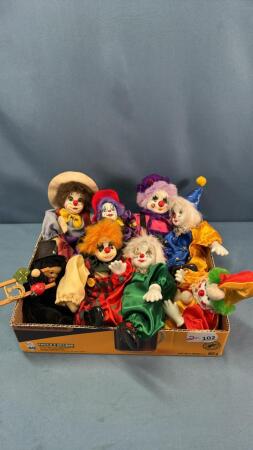(7) PORCELAIN FACED MINIATURE DOLLS