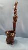 CARVED WOODEN STATUE - 3