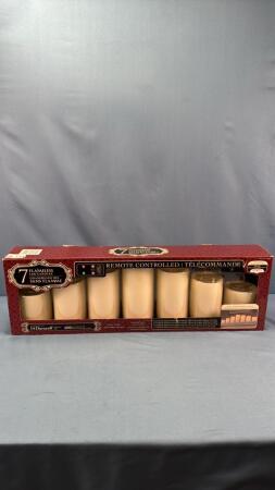 SET OF 7 FLAMLESS LED CANDLES
