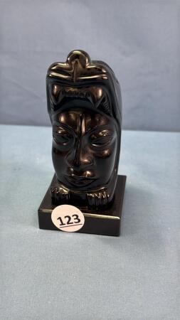 OBSIDIAN WARRIOR FIGURINE