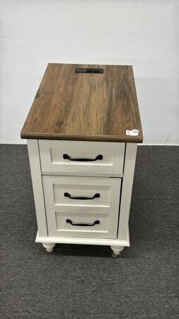 3 DRAWER SIDE TABLE