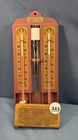 1940'S HUMIDITY THERMOMETER