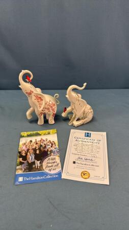 (2) LIMITED EDITION ELEPHANT FIGURINES