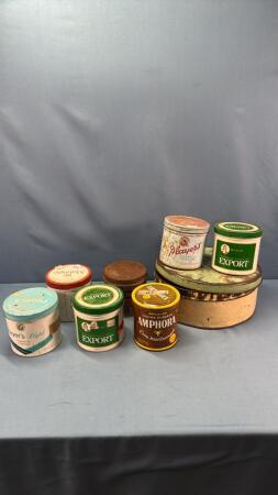 TOBACCO TIN LOT