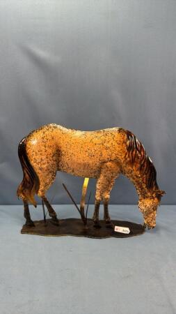 PRESSED METAL HORSE FIGURE