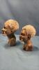 (2) AFRICAN SOAPSTONE BUSTS - 2