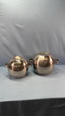 (2) IKEA STAINLESS POTS