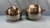 (2) IKEA STAINLESS POTS - 2