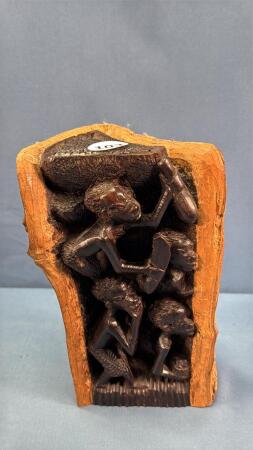 CARVED AFRICAN WOODEN FIGURE