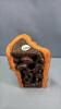 CARVED AFRICAN WOODEN FIGURE - 2