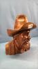 CARVED WOODEN COWBOY - 2