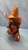CARVED WOODEN COWBOY - 3