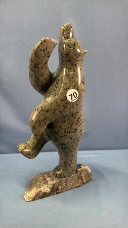 SOAPSTONE DANCING BEAR