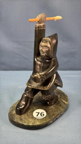 SOAPSTONE INUIT FIGURE