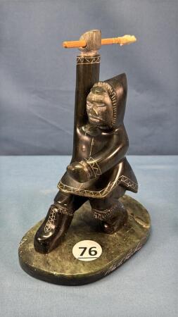 SOAPSTONE INUIT FIGURE