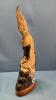 CARVED WOODEN EAGLE - 2