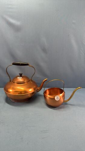 (2) COPPER KETTLES