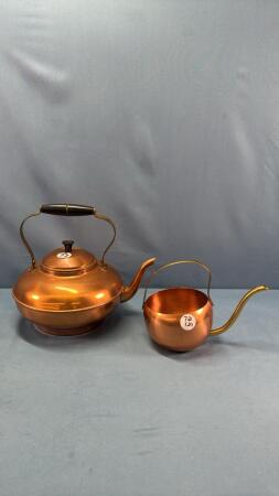 (2) COPPER KETTLES
