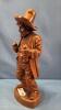 CARVED WOODEN COWBOY - 2