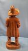 CARVED WOODEN COWBOY - 4