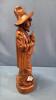 CARVED WOODEN COWBOY - 5