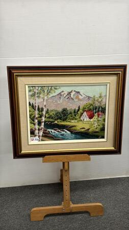 MOUNTAIN COTTAGE SCENE IN FRAME