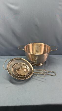 5PC COLLANDER & SIEVE SET