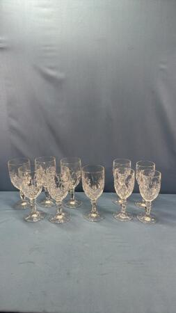 PINWHEEL WINE GLASS LOT