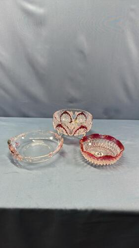 (3) ASSORTED GLASS BOWLS