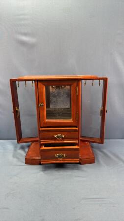 WOODEN JEWELLERY BOX
