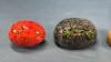 (3) DECORATIVE SOAPSTONE ORNAMENTS - 2