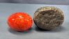(3) DECORATIVE SOAPSTONE ORNAMENTS - 4