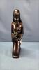 WOODEN SCULPTURE OF MOTHER & CHILD - 2