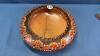 WOODEN 9IN DECORATED BOWL - 7
