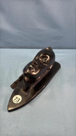 AFRICAN CARVED WOODEN LADY