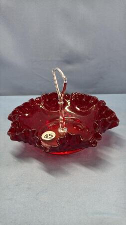 FENTON FLUTED HOBNAIL 7IN WIDE BOWL