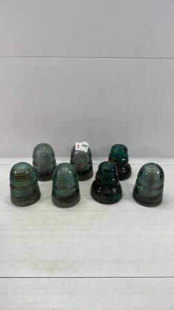 (7) GLASS INSULATORS