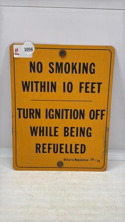 NO SMOKING WITHIN 10 FEET SIGN