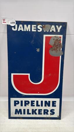 TIN JAMESWAY PIPELINE MILKERS SIGN