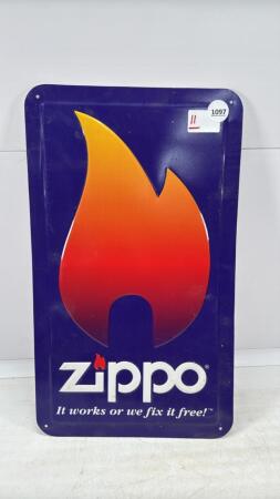 TIN ZIPPO SIGN