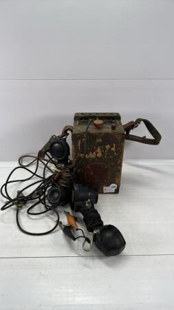 BECO LINEMAN TEST SET AND A FIELD TELEPHONE