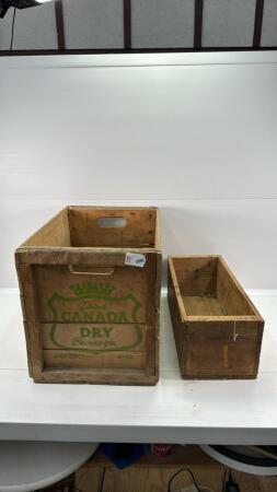 CANADA DRY WOODEN CRATE & WOODEN BOX