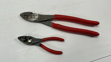 Snap-On 9in Stripper/Crimper & 5in Slip Joint Pliers