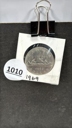 1969 CANADIAN ONE DOLLAR COIN