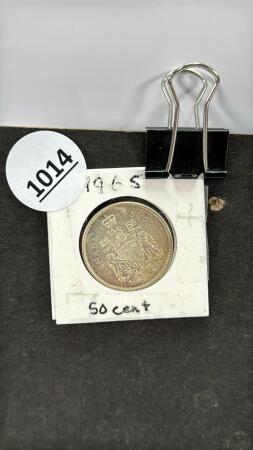1965 CANADIAN FIFTY CENT COIN