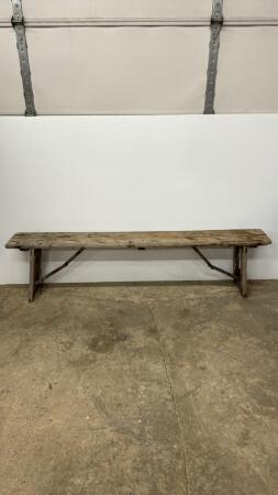 RUSTIC FOLDING BENCH