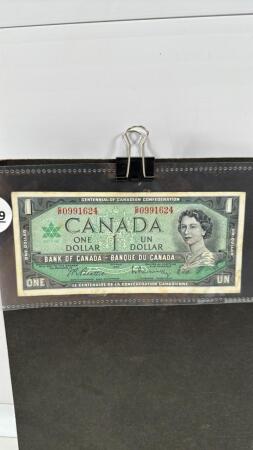 1967 CANADIAN ONE DOLLAR BILL
