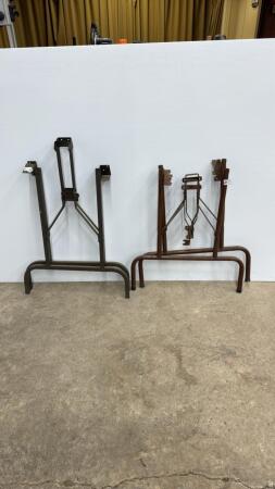 (2) PAIRS OF FOLDING TABLE STEEL LEGS