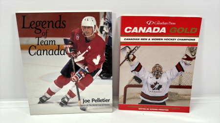 'Legends of Team Canada' & 'Canada Gold' Hockey Books