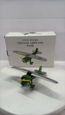 JOHN DEERE VINTAGE AIRPLANE BANK